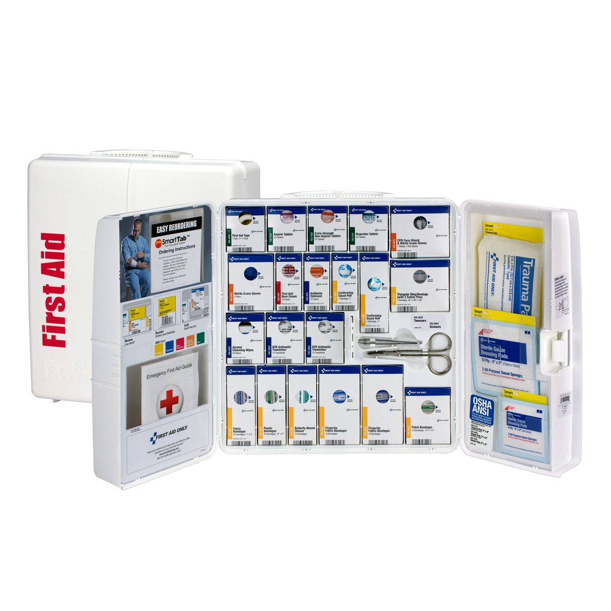 First Aid Only 50 Person Large Plastic SmartCompliance Cabinet With Medications 1000-FAE-0103