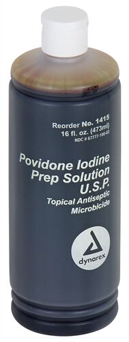 First Aid Only Providone Iodine Scrub Solution 16 oz. Bottle 12 Bottle Case 12-900