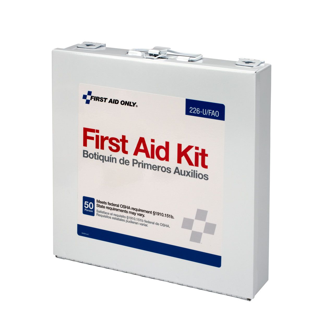 First Aid Only 50 Person First Aid Kit Metal Case 226-U/FAO