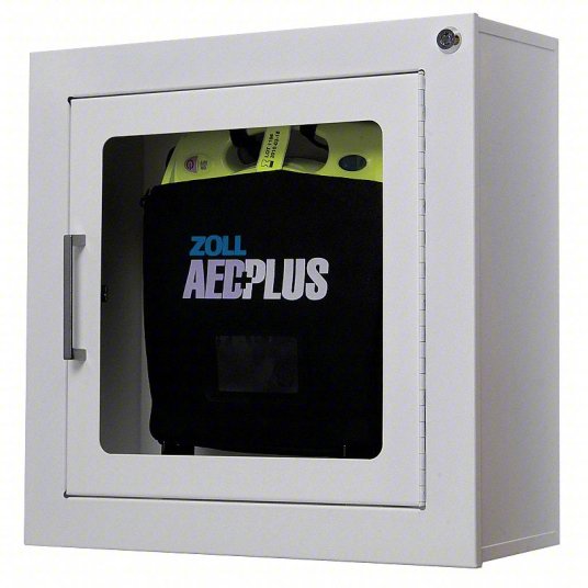 Zoll Defibrillator and Wall Cabinet 22900700702011010