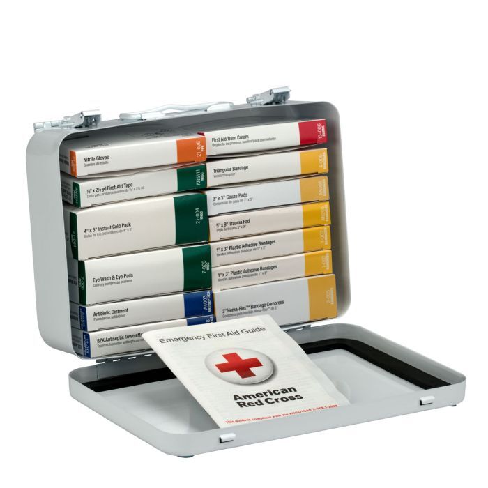 First Aid Only 16 Unit Kit Weatherproof Steel 48 Kit Case 5201C