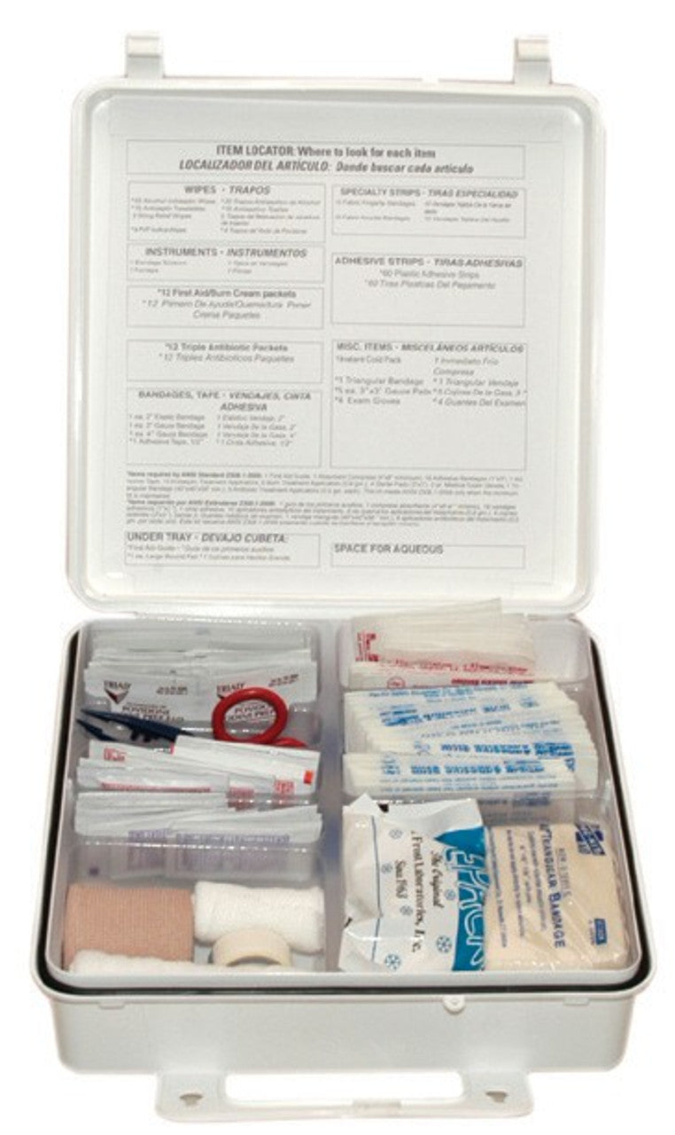 First Aid Only 50 Person Weatherproof Plastic Kit 6088