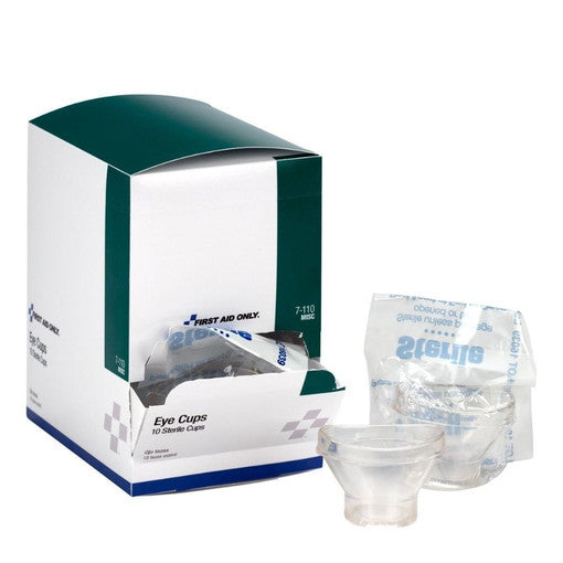 First Aid Only Sterile Eye Cups 10 per Box 24 Box Case 7-110
