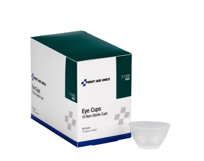 First Aid Only Non Sterile Eye Cups Box of 10 7-1100
