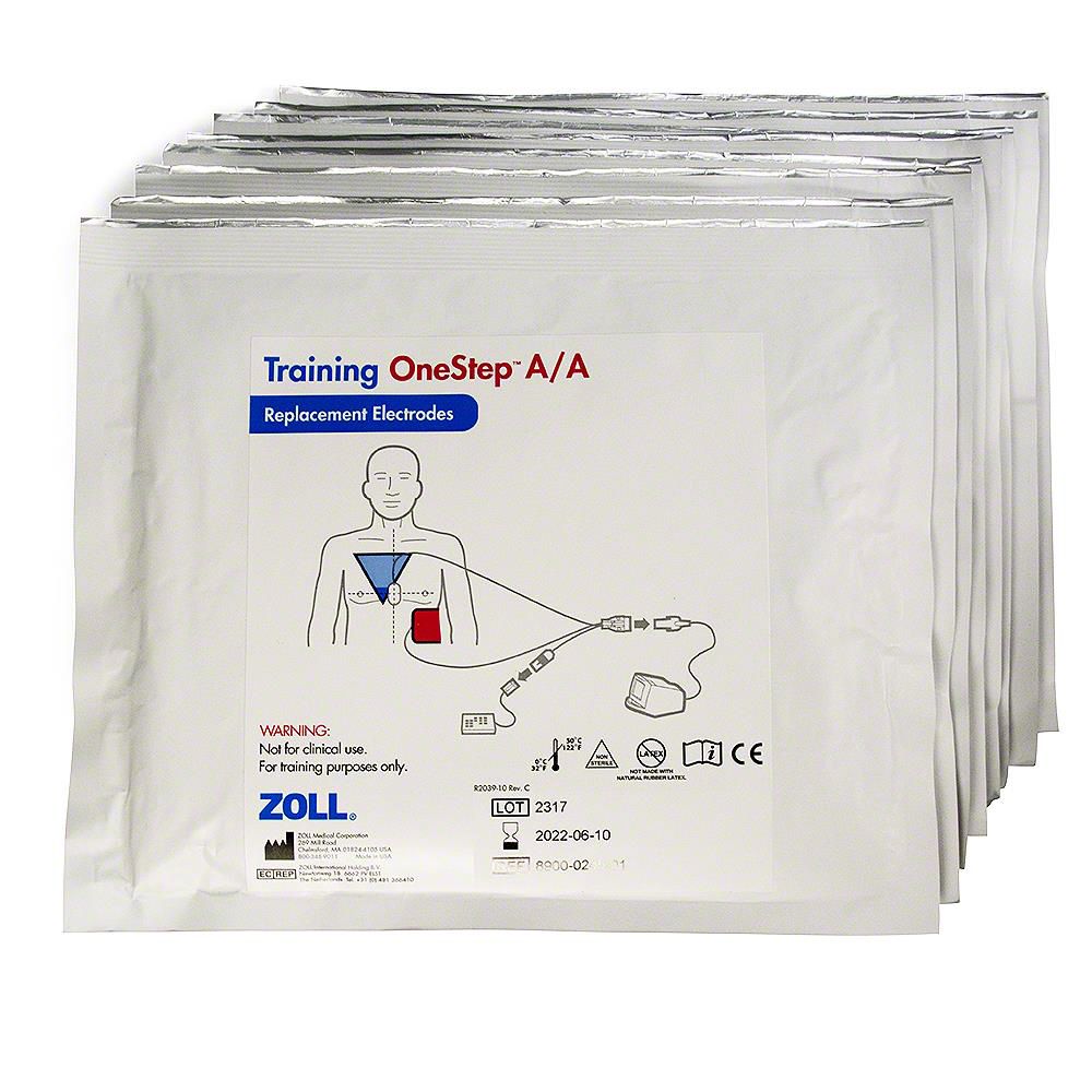 Zoll Training OneStep Replacement Electrode 8 Case 8900-0245-01