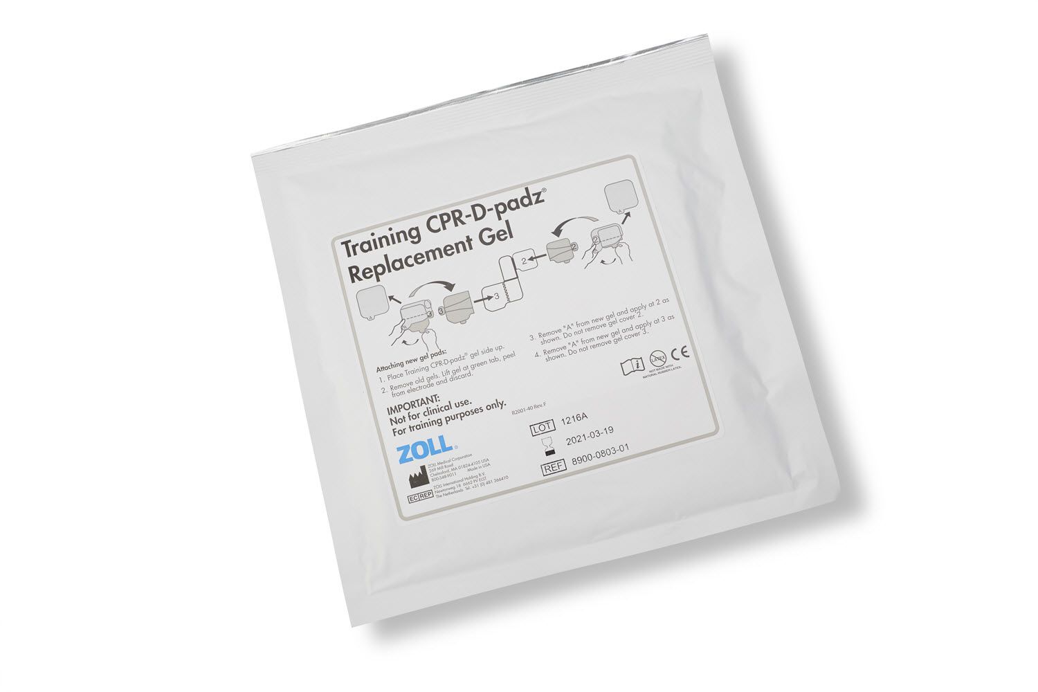Zoll Training CPR-D Replacement Gel 5 Case 8900-0803-01