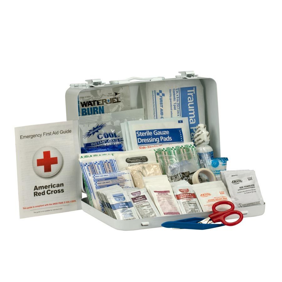 First Aid Only 25 Person First Aid Kit ANSI A+ Rated 48 Kit Case 90561C