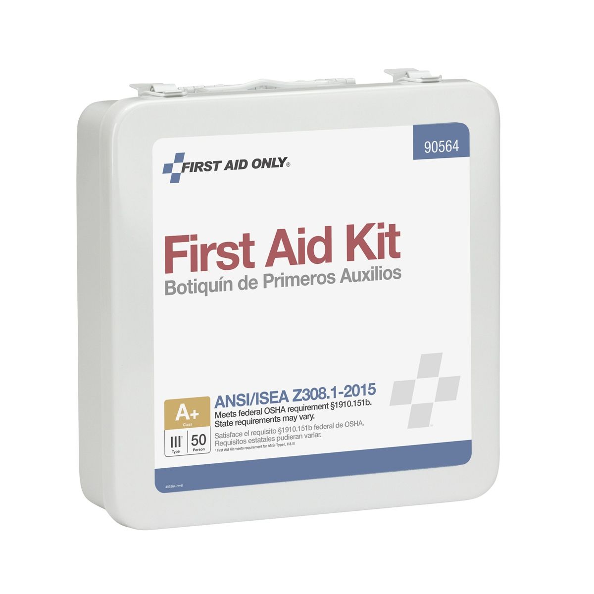 First Aid Only 50 Person Bulk Metal First Aid Kit ANSI Compliant 90564