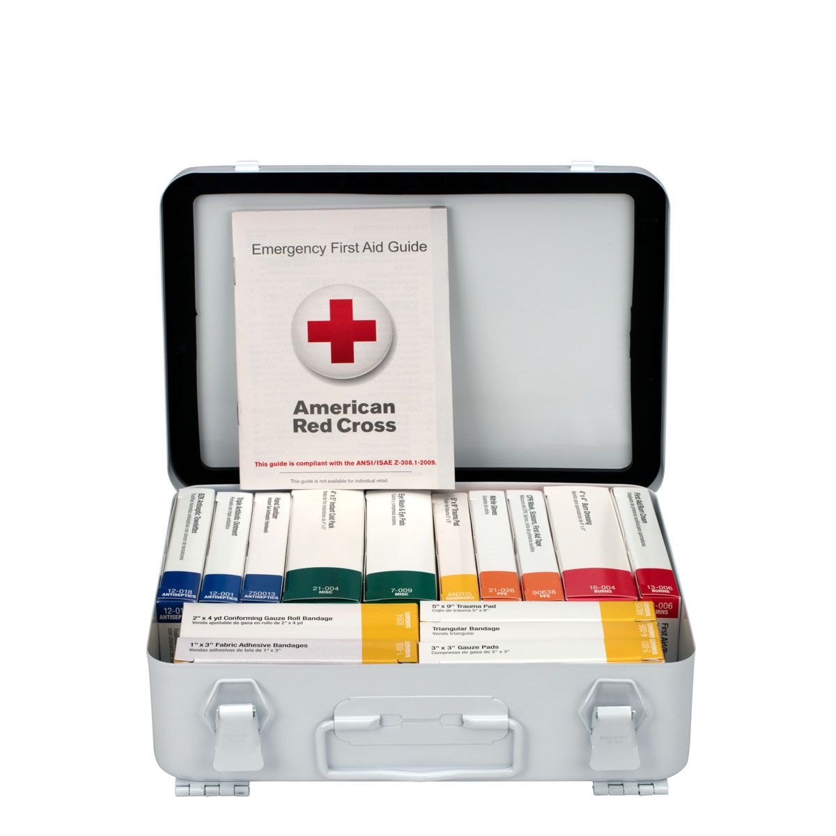 First Aid Only 25 Person Unitized Metal First Aid Kit, ANSI Compliant 90568