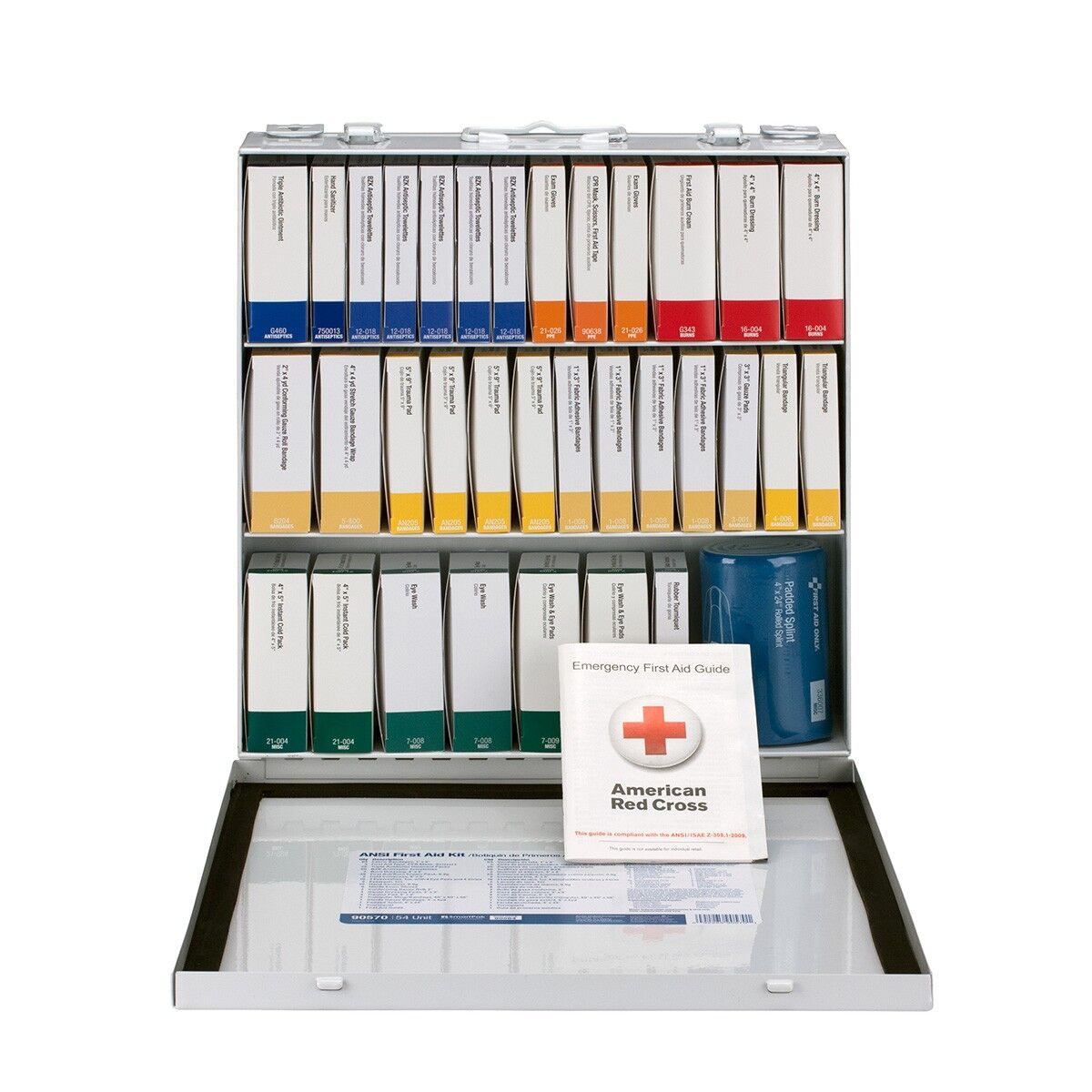 First Aid Only 54 Piece ANSI B Rated Kit With Metal Case 90570