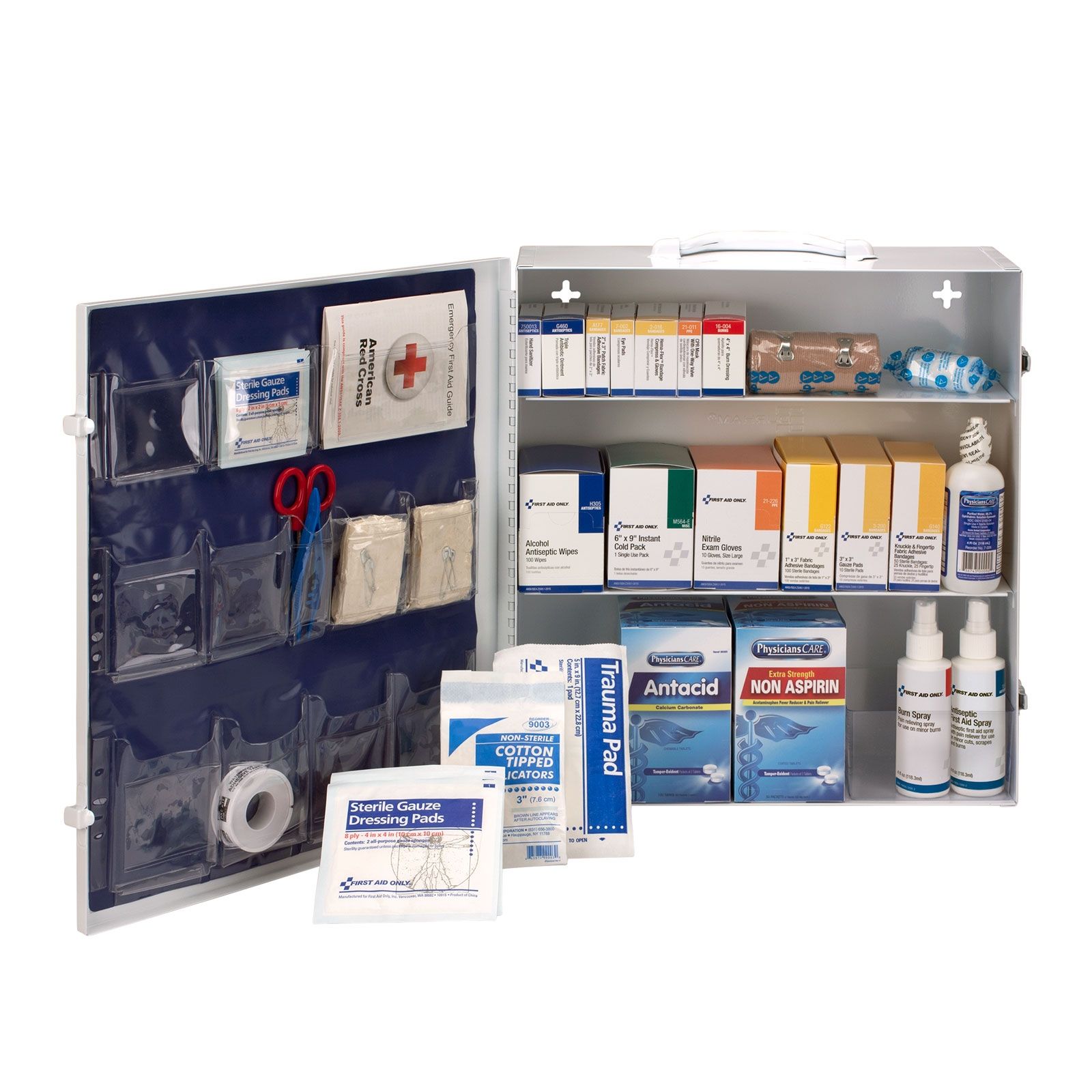 First Aid Only 3 Shelf First Aid Cabinet, 10 Cabinet Bulk Case 90574C