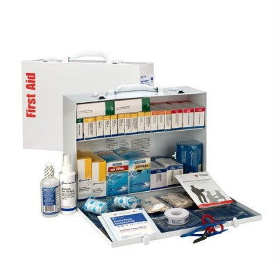 First Aid Only 2 Shelf First Aid Metal Cabinet Without Medication 90603