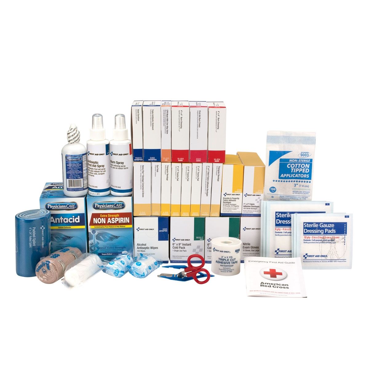 First Aid Only 3 Shelf First Aid Kit Refill for 90575 with Medications 90623