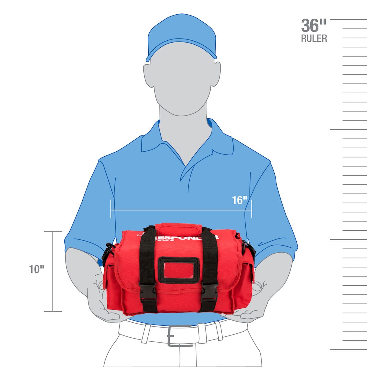 First Aid Only 24 Person First Responder Kit With Duffel Bag 90649-001