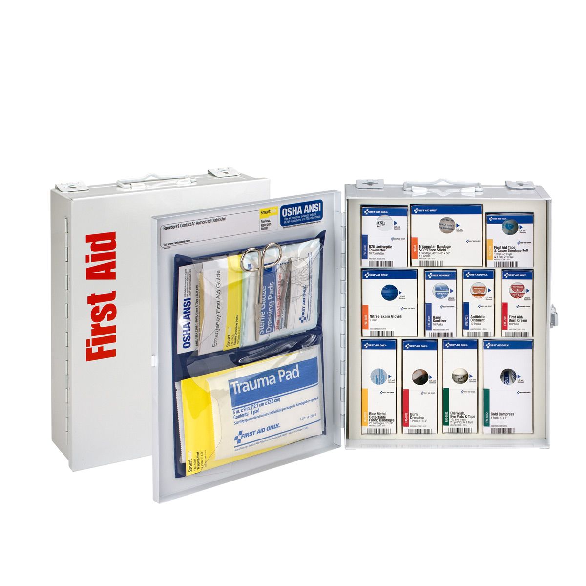 First Aid Only 25 Person Medium Food Service Cabinet Without Medications 90658