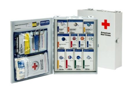 First Aid Only Medium General Business First Aid Kit With Metal Cabinet 90661