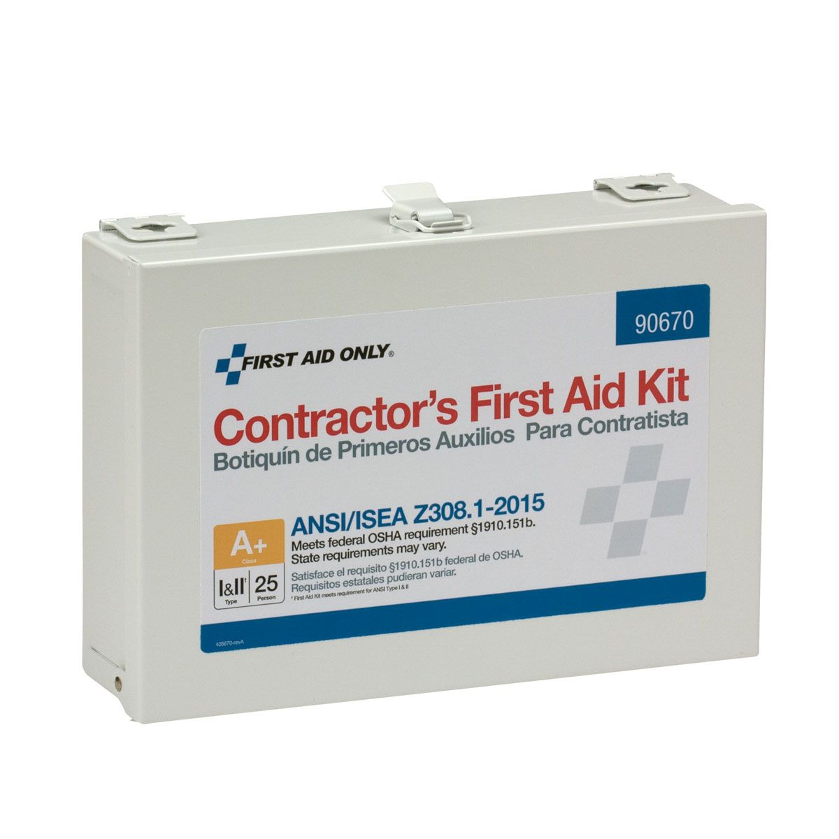 First Aid Only 25 Person Contractor ANSI A+ First Aid Kit 90670