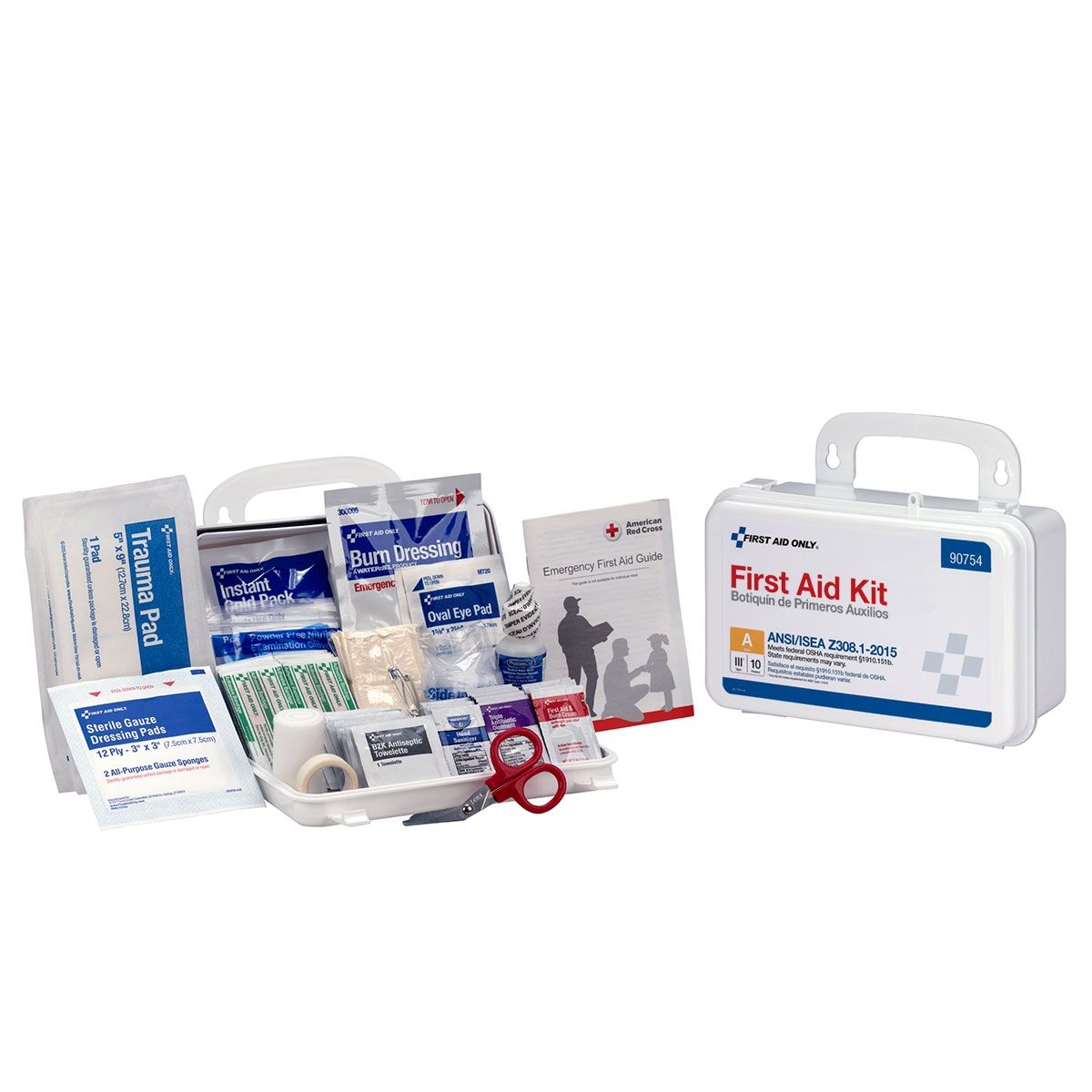 First Aid Only 10 Person Bulk Plastic Kit 90754
