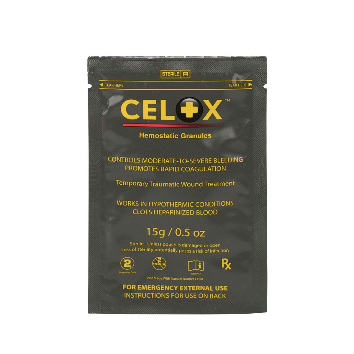 First Aid Only Celox Blood Clotting Agent, 15g Granules Pack 90773