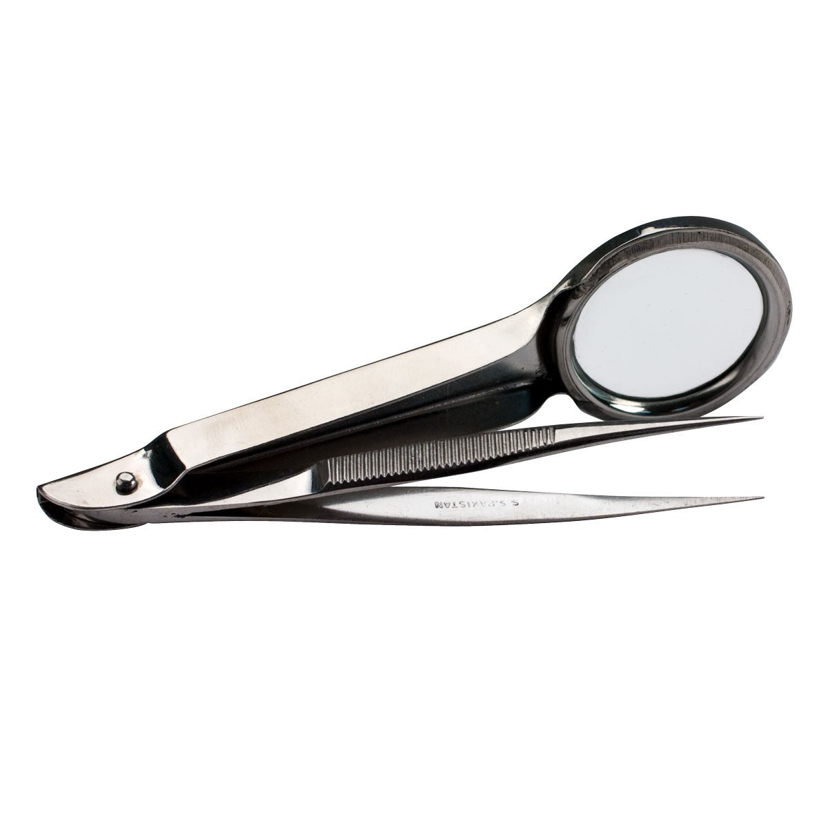 First Aid Only Pointed Steel Forceps With Magnifying Glass 12 box 90893