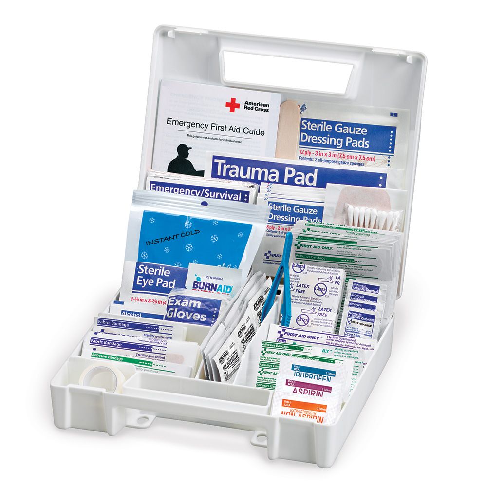 First Aid Only 200 Piece Plastic Case Kit Bulk Case of 12 Kits FAO-134