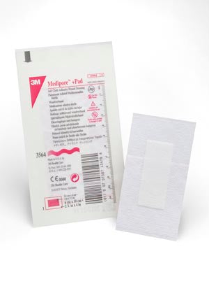 3M MEDIPORE +PAD SOFT CLOTH ADHESIVE WOUND DRESSING 3564