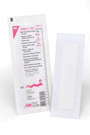 3M MEDIPORE +PAD SOFT CLOTH ADHESIVE WOUND DRESSING 3571
