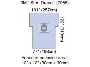 3M STERI-DRAPE CESAREAN-SECTION SHEETS & POUCHES 7966