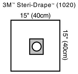 3M STERI-DRAPE OPHTHALMIC SURGICAL DRAPES 1020