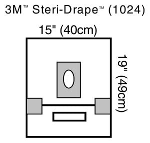 3M STERI-DRAPE OPHTHALMIC SURGICAL DRAPES 1024