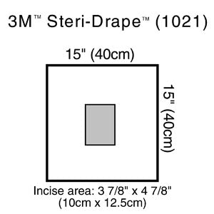 3M STERI-DRAPE OPHTHALMIC SURGICAL DRAPES 1021