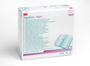 3M TEGADERM FOAM DRESSING - NONADHESIVE 90604